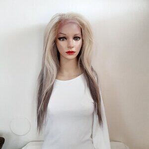 Blonde and ash blonde lace front wig